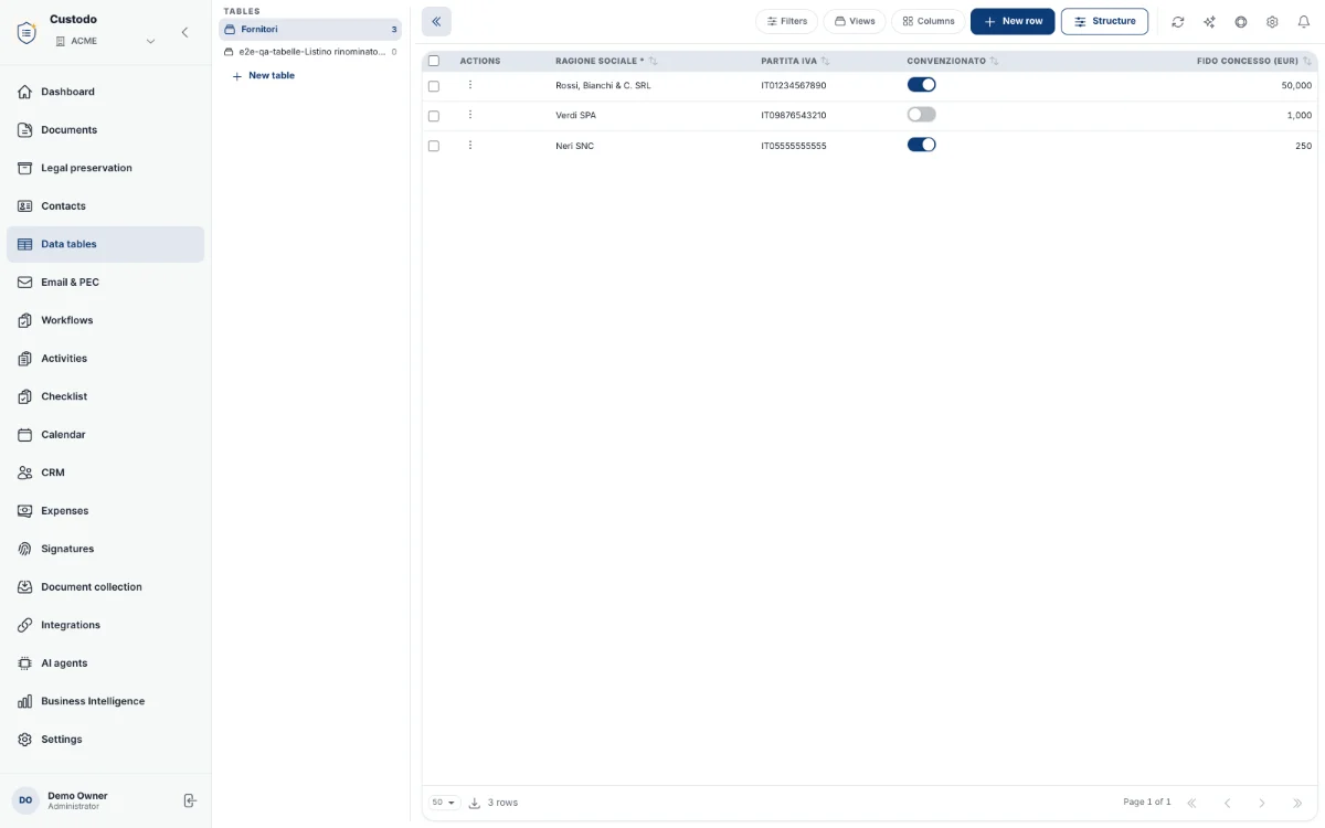 Shared reference tables and values available to other modules.